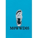 RAM0WWD05 Small White Gold Flip Flop with Polished Sole and 5 Pts. Diamonds