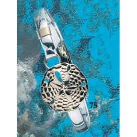 RA758MB Large Sanddollar Bangle