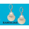 RA8018 Large Scallop Shell Earrings