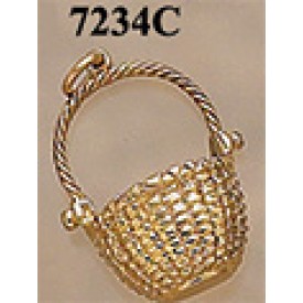 RA7234C Large Open Nantucket Basket with Twisted Handle Charm