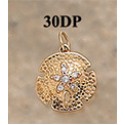 RA30DP Sanddollar with 10.5 Pts. of Diamonds Pendant