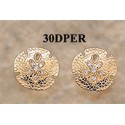 RA30DPER Sanddollar with 21 pts. of Diamonds Earrings
