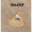RA5064DP Quahog Shell with 22 Pts. of Diamonds Pendant 