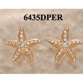 RA6435DPER Starfish with 27.5 Pts. of Diamonds Earrings