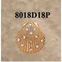 RA8018D18P Scallop with 24 Pts. of Diamonds Pendant 