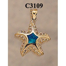 RARD282 C3109) Opal Starfish Charm