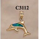 RARD276 (C3112) Opal Dolphin Charm 