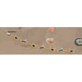 RARD335 (DZ14975-7) Opal Turtle and Dolphin Bracelet 