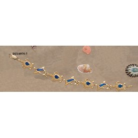 RARD335 (DZ14975-7) Opal Turtle and Dolphin Bracelet 