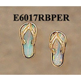 RARD215PER (E6017RBPER) Opal Flip Flop Earrings