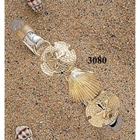 RA30806MB Large Sanddollar, Scallop, and Sanddollar Bangle 