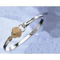 RA1684MB Small Scallop Shell Bangle 