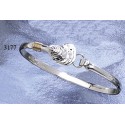 RA31774MB Oyster Shell Bangle 