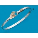 RA134MB Small Double Flip Flop Bangle 