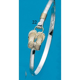 RA224MB Large Double Flip Flop Bangle 