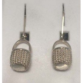 RA7324L86ES Sterling Small Open Woven Nantucket Basket Earrings