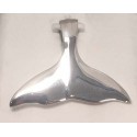 RARF3PS Large Whale Tail Pendant 