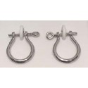 RASHACKLEEARS Sterling Silver Shackle Earrings