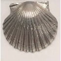 RA381PS Sterling Silver Large Scallop Shell Pendant