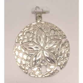 RA1993PS Sterling Silver Large Sanddollar pendant