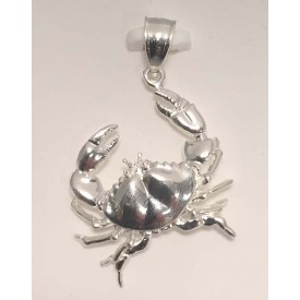 RARD1992PS Large Diamond Cut Crab Pendant. 