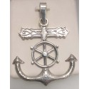 RA1290LGCS Extra Large Fisherman Cross Pendant 