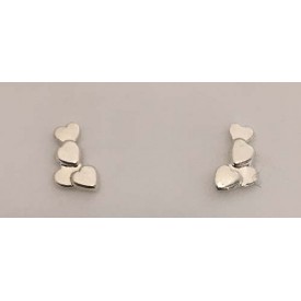 RAAT3407 Small Heart Post Earrings 