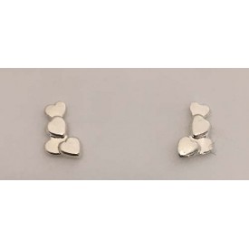 RAAT3407 Small Heart Post Earrings 