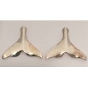 RAAT1512 Large Whale Tail Post Earrings