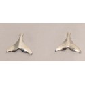 RAAT3792 Small Whale Tail Post Earrings