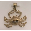 RARD970P 14KT CRAB PENDANT