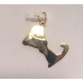 RA577C Soild Cape Cod Map Charm 