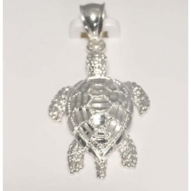 RARD936CS Sterling Silver Diamond Cut Turtle Charm (not moveable)