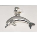 RARD847PS Sterling Silver Large Dolphin Pendant 