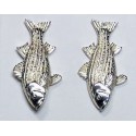 RA1575PERS STRIPED BASS POST EARRINGS