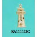 RA1111DC Lighthouse Charm with 5 Points of Diamonds