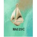RA121C Small Sailboat Charm 