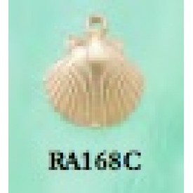 RA168C Small Scallop Shell Charm 