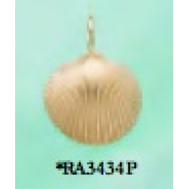 RA3434P Medium Scallop Shell Pendant 