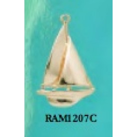 RAM1207C Large Sailboat Charm