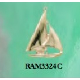 RAM3324C Medium Sailboat Charm 