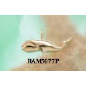 RAM5077P Large Whale Pendant 