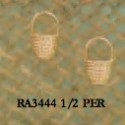 RA34441/2PER Large Nantucket Half Basket Earrings