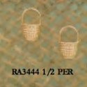 RA34441/2PER Large Nantucket Half Basket Earrings