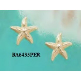 RA6435PER Starfish Post Earrings