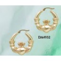 RADA4932 Medium Claddagh Hoop Earring 