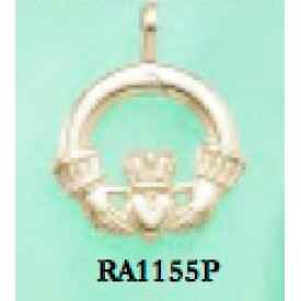 RA1155P Medium Claddagh Pendant 