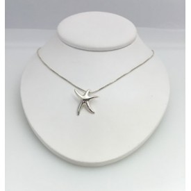 RARD417PBS Sterling Silver Small Dancing Starfish Pendant