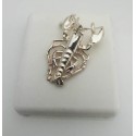 RA52PS Sterling Silver Large Lobster Pendant 