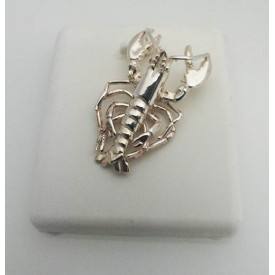 RA52PS Sterling Silver Large Lobster Pendant 